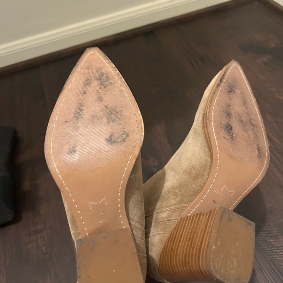 Marc Fisher Tan Suede Ankle Booties - Picture 4 of 4